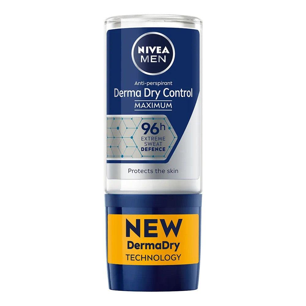 Nivea Men - Deodorant - Roller - Derma Dry Control - 96h - 50ml