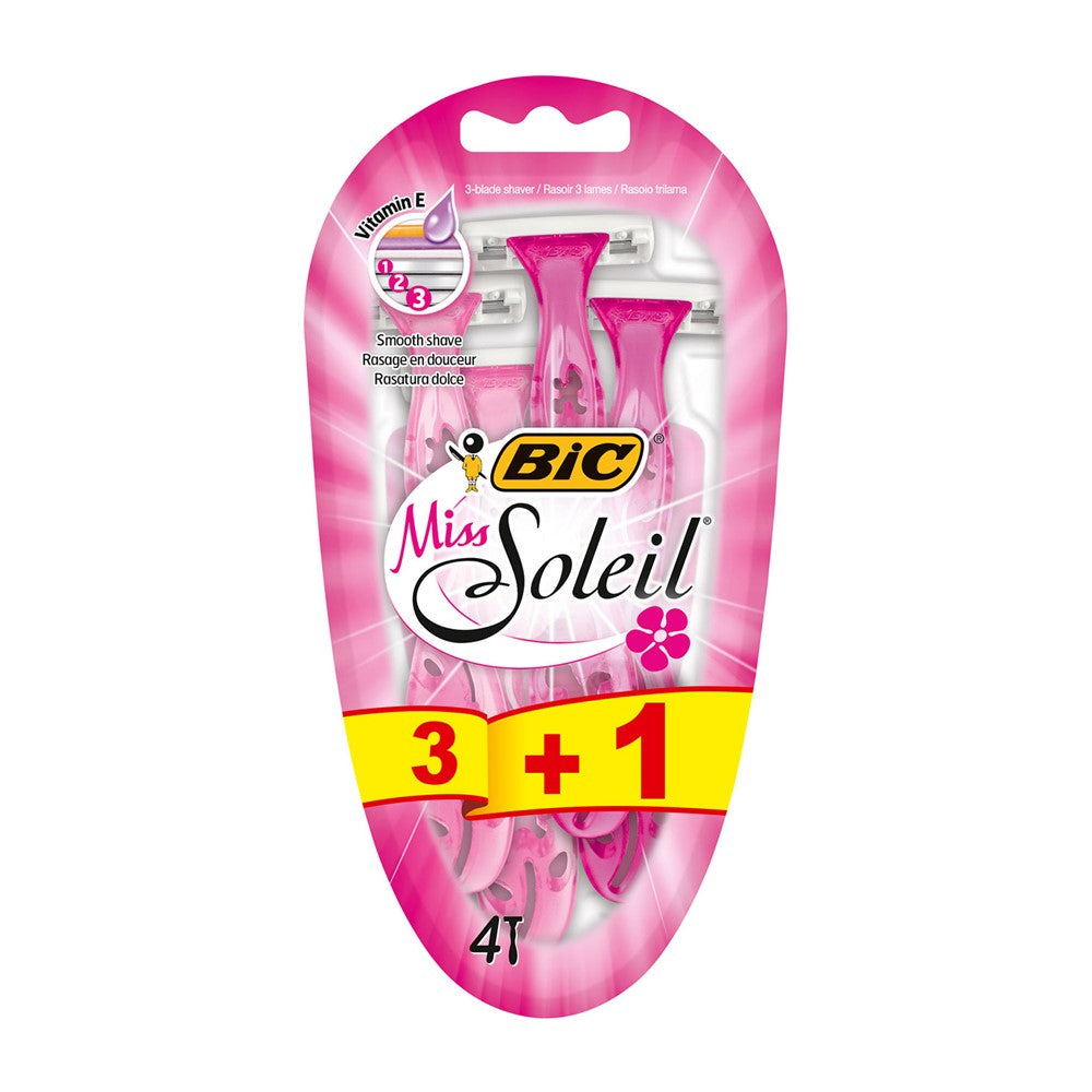 Bic Miss Soleil - Scheermesjes - 3 Messen - 3 + 1 - 4 Stuks