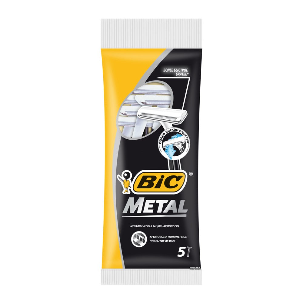 Bic - Scheermesjes - 1 Messen - Metal - 5 Stuks