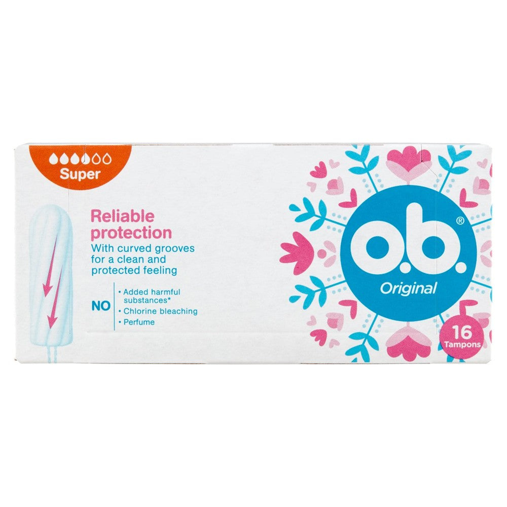 O.B. Original - Tampons - Reliable Protection - 4 Super - 16 Stuks