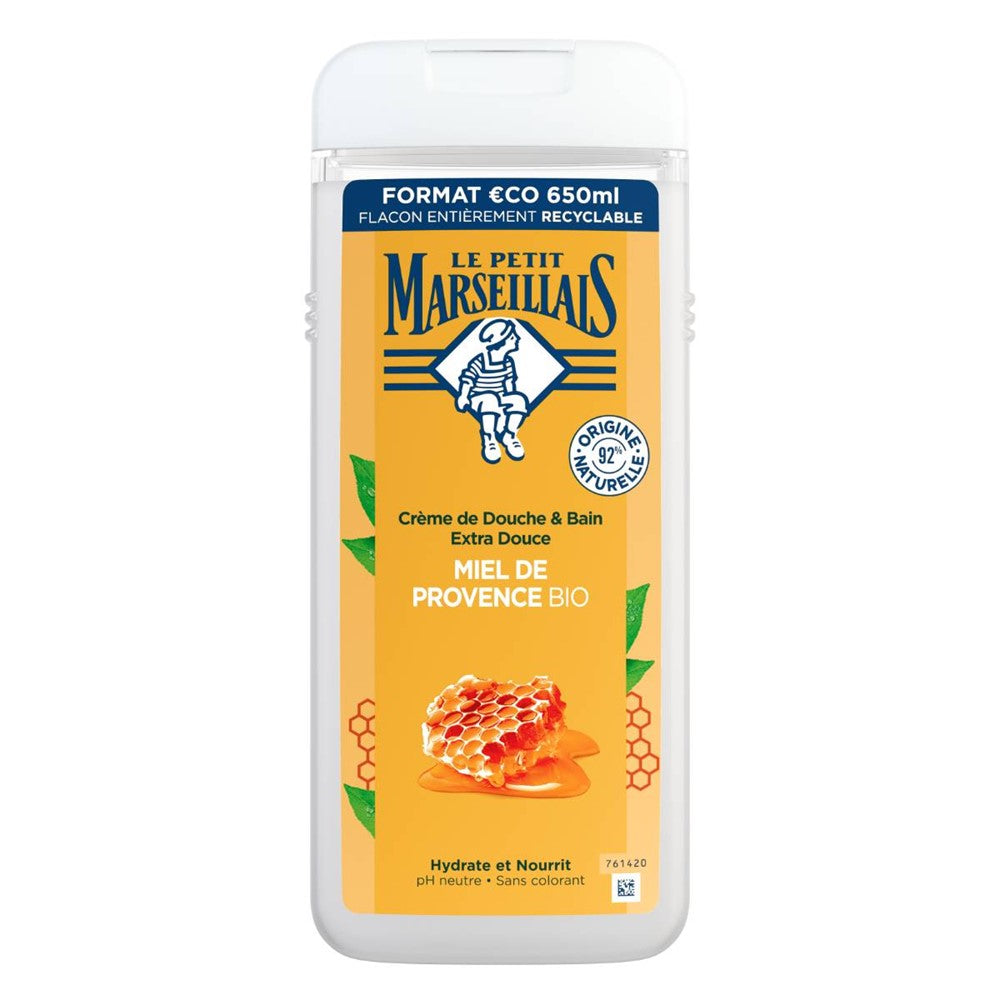 Le Petit Marseiliais - Douchegel - Hydrating & Nourishing - Organic Provence Honey - 650ml