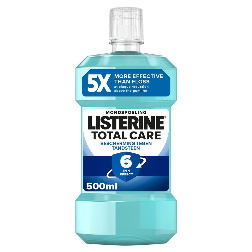 Listerine - Mondwater - Total Care - Tandsteenbescherming - 6in1 Effect - 500ml