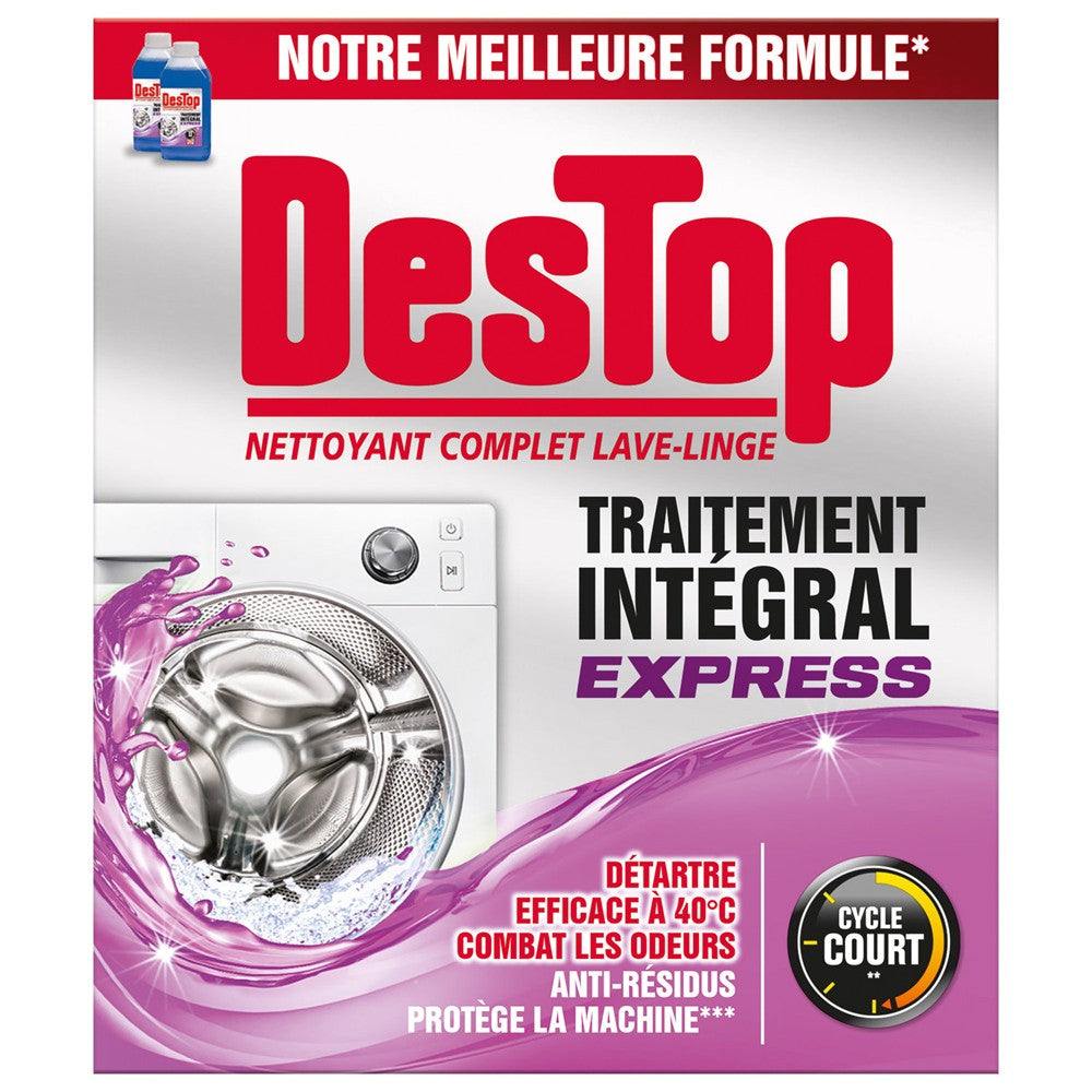Destop - Wasmachine - Reiniger - Integral Express Treatment - Descaler - 2x250ml