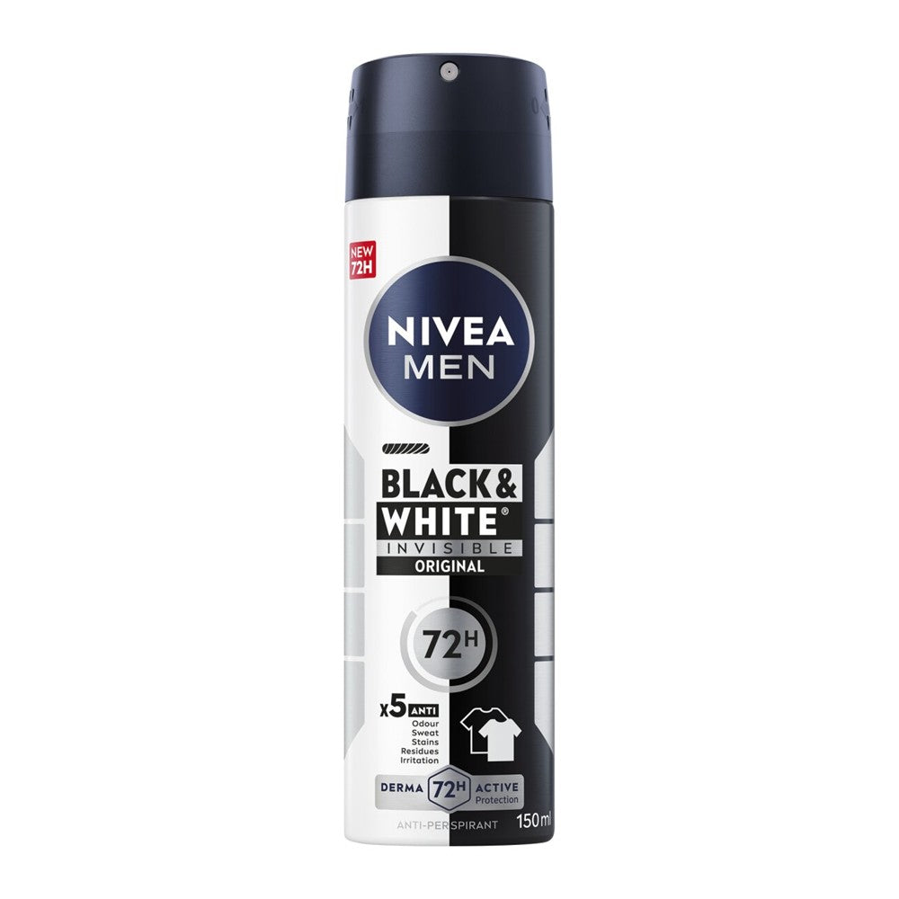 Nivea Men - Deodorant - Spray - Black & White - Invisible Dry - 150ml