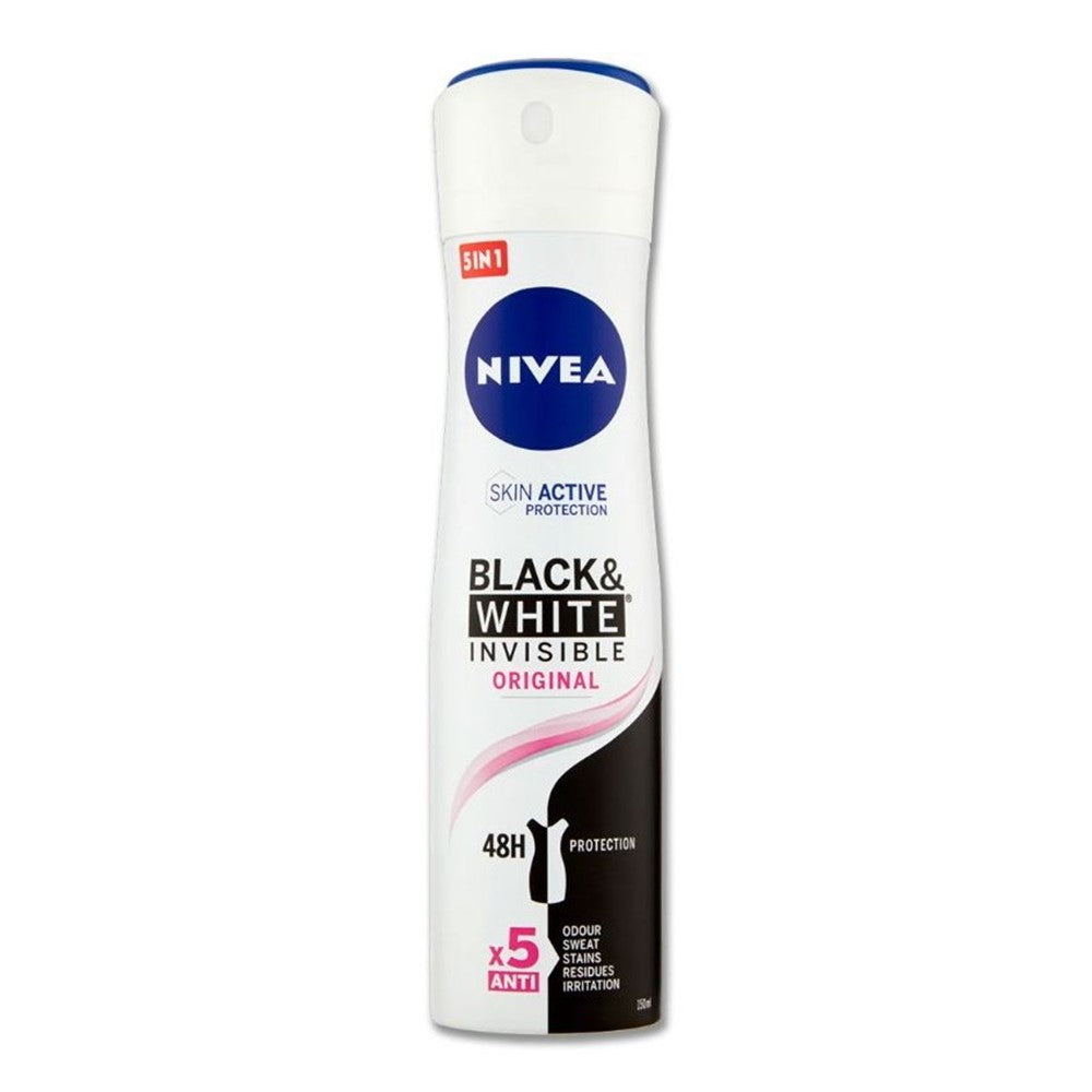 Nivea - Deodorant - Spray - Black & White Invisible - Original - 150ml