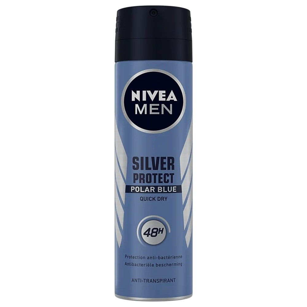 Nivea Men - Deodorant - Spray - Silver Protect - Polar Blue - 150ml