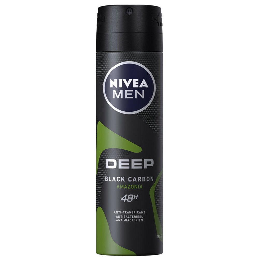 Nivea Men - Deodorant - Spray - Deep Black Carbon Amazonia - 150ml