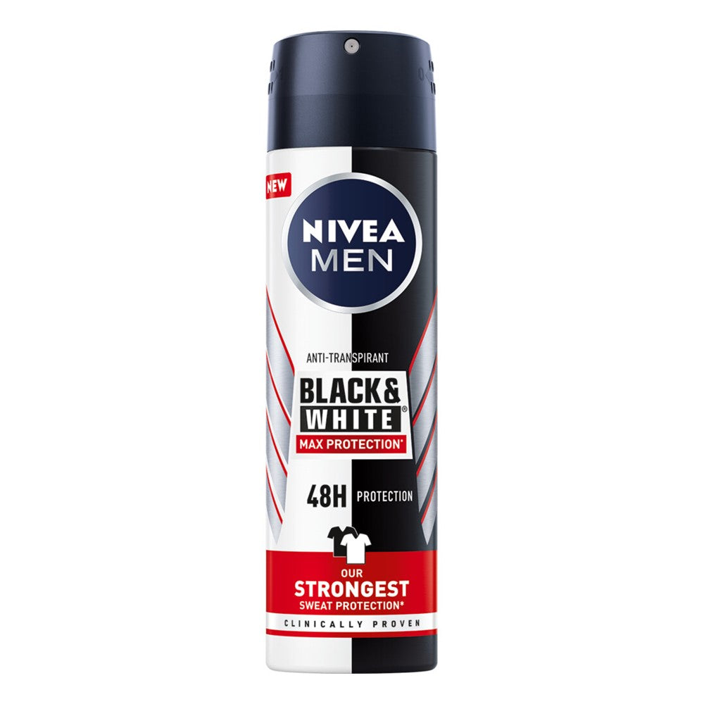 Nivea Men - Deodorant - Spray - Black & White - Max Protection - 150ml