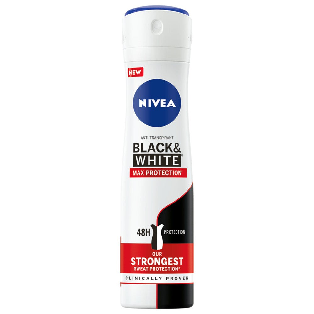 Nivea - Deodorant - Spray - Max Protection - Black & White - 150ml