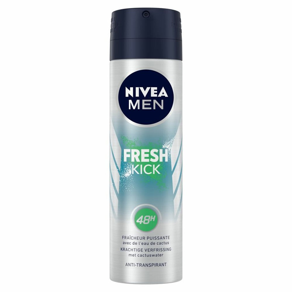 Nivea Men - Deodorant - Spray - Fresh Kick - Cactuswater - 150ml