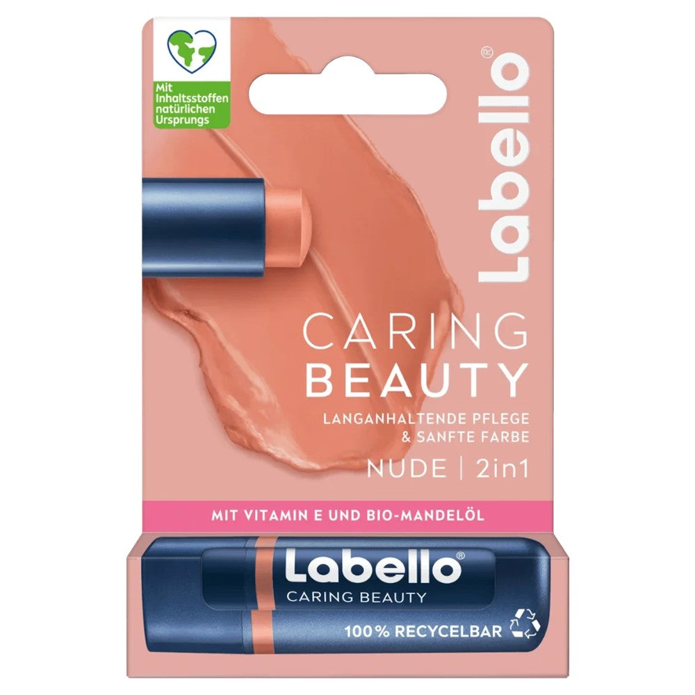 Labello - Lippenbalsem - 2in1 Nude - Caring Beauty - 4.8g