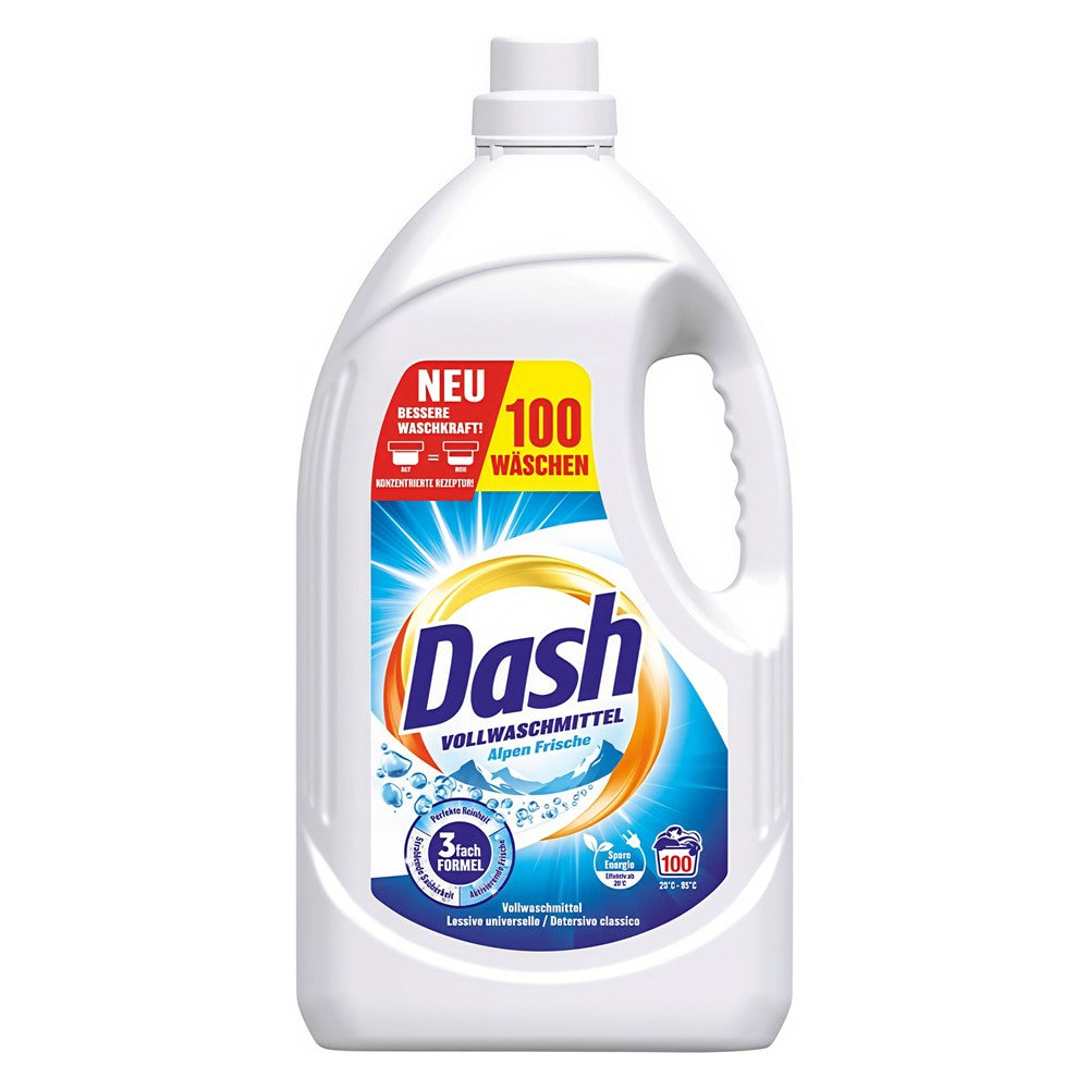 Dash - Wasmiddel - Vloeibaar - Alpen Frische - Witte - 100Wb/4.5L
