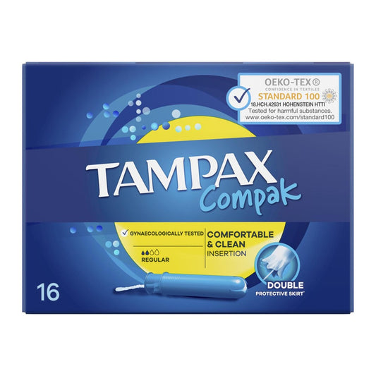 Tampax Compak - Tampons - 2 Regular - 16 Stuks