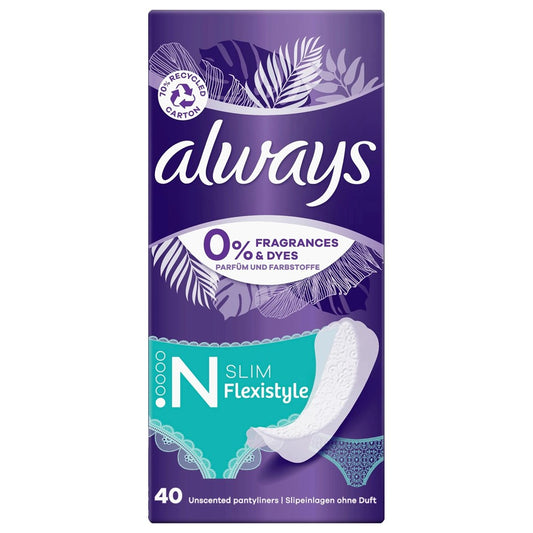 Always - Inlegkruisjes - 1 Normal - Daily Fresh - Slim Flexistyle - 40 Stuks