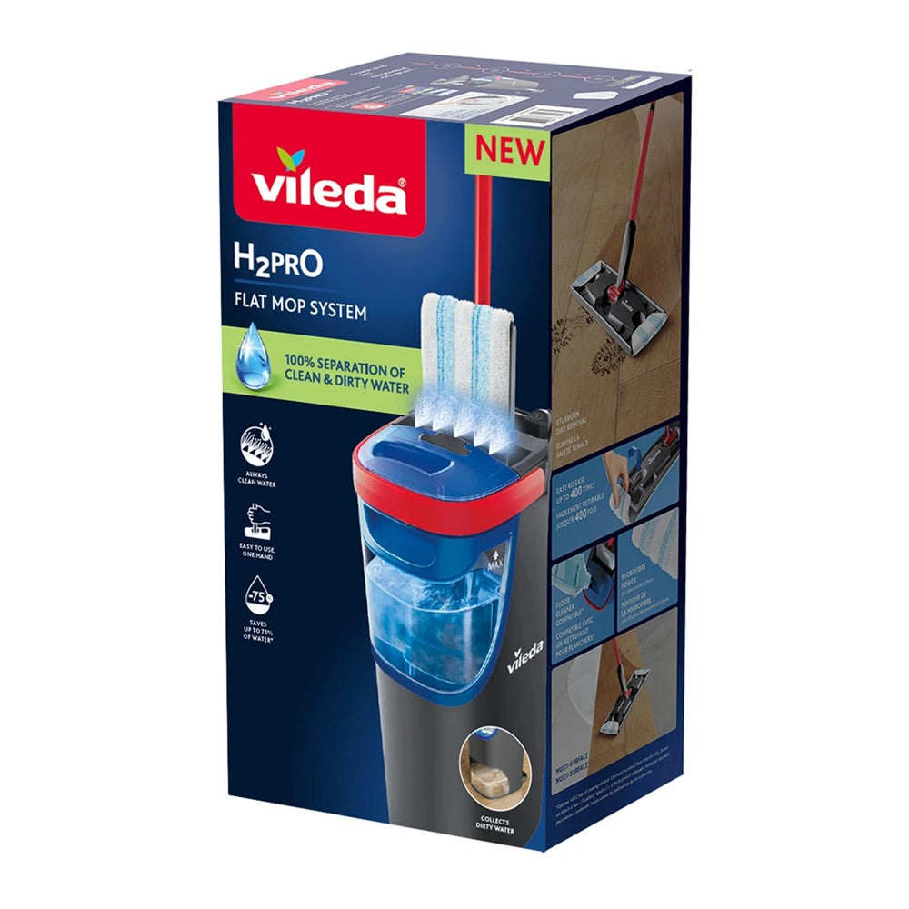 Vileda - Schoonmaakset - H2Pro - Flat Mop System - 1 Stuk
