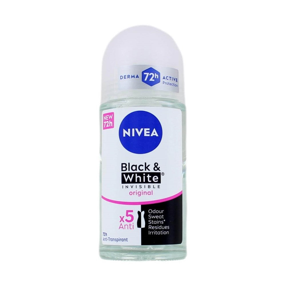 Nivea - Deodorant - Roller - Black & White Invisible - Original - 50ml