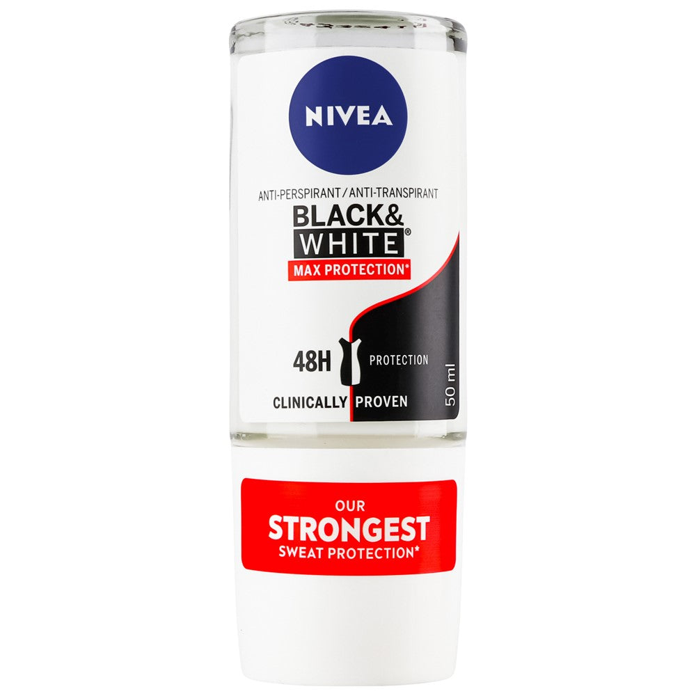 Nivea - Deodorant - Roller - Max Protection - Black & White - 50ml
