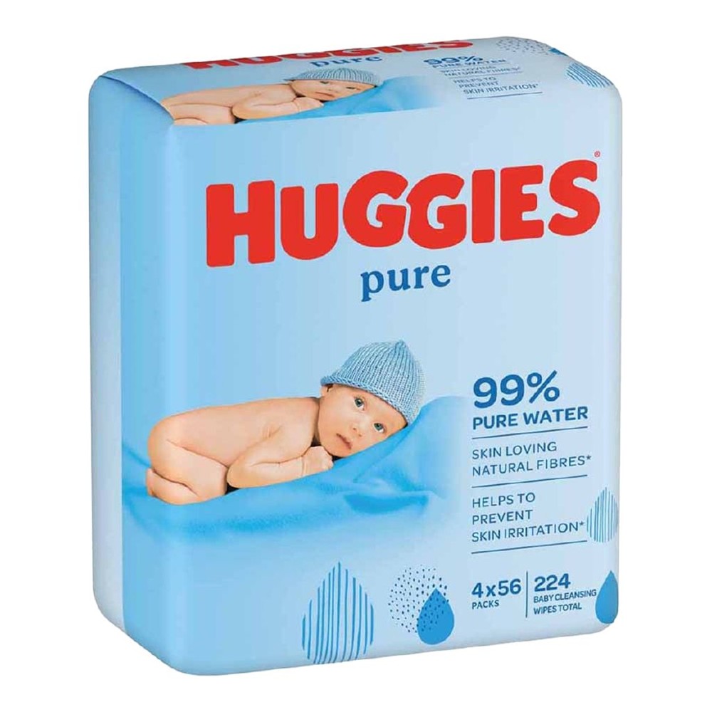 Huggies - Babydoekjes - Pure - 4x56 Stuks