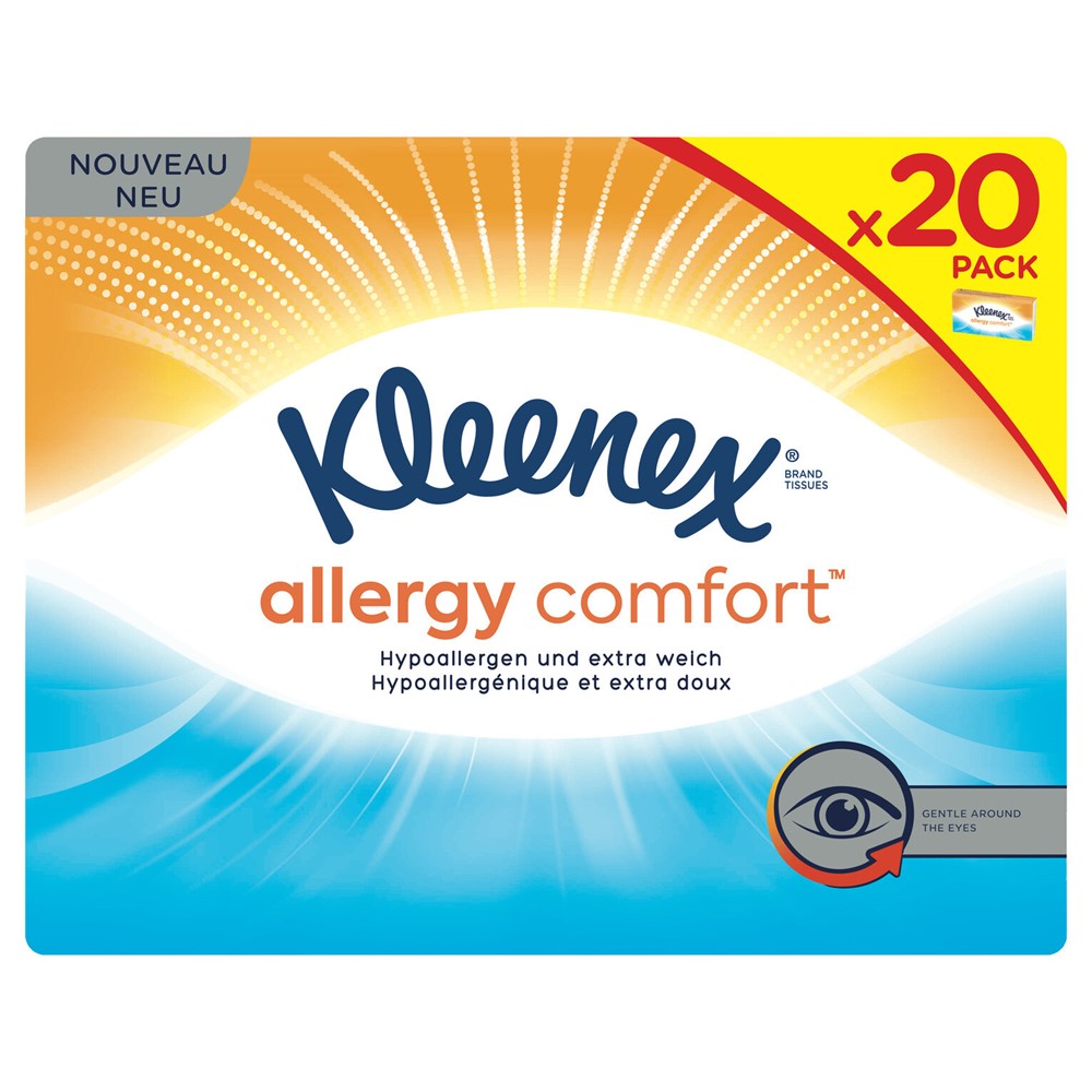 Kleenex - Zakdoeken - Allergy Comfort - 4 Laags - 20x9 Stuks