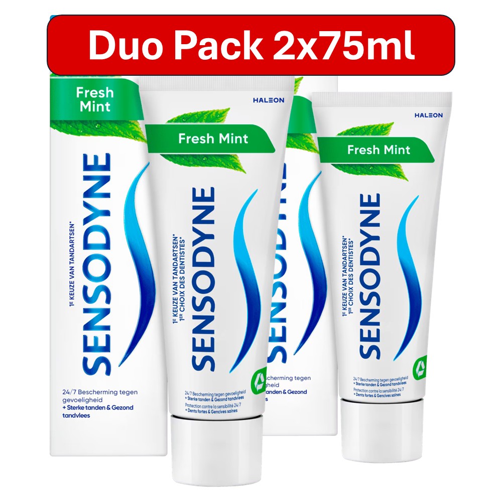 Sensodyne - Tandpasta - Fresh Mint - Duo Pack - 2x75ml