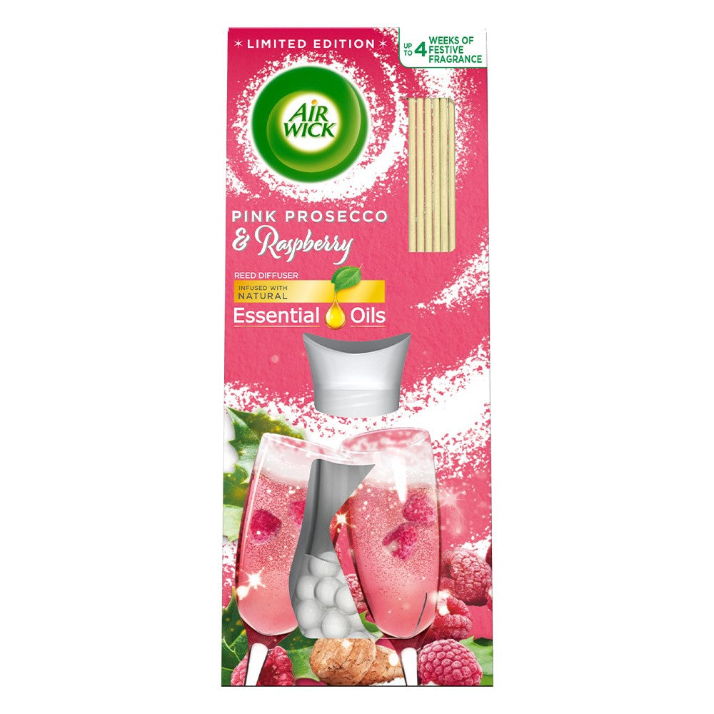 Air Wick - Luchtverfrisser - Riet Verspreiders - Pink Prosecco & Raspberry - 25ml