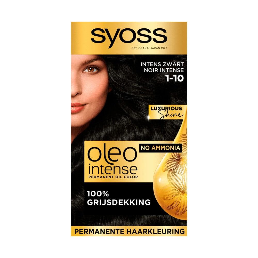Syoss - Haarverf - Oleo Intense - Intense Zwart - Nr. 1-10 - 1 Stuk