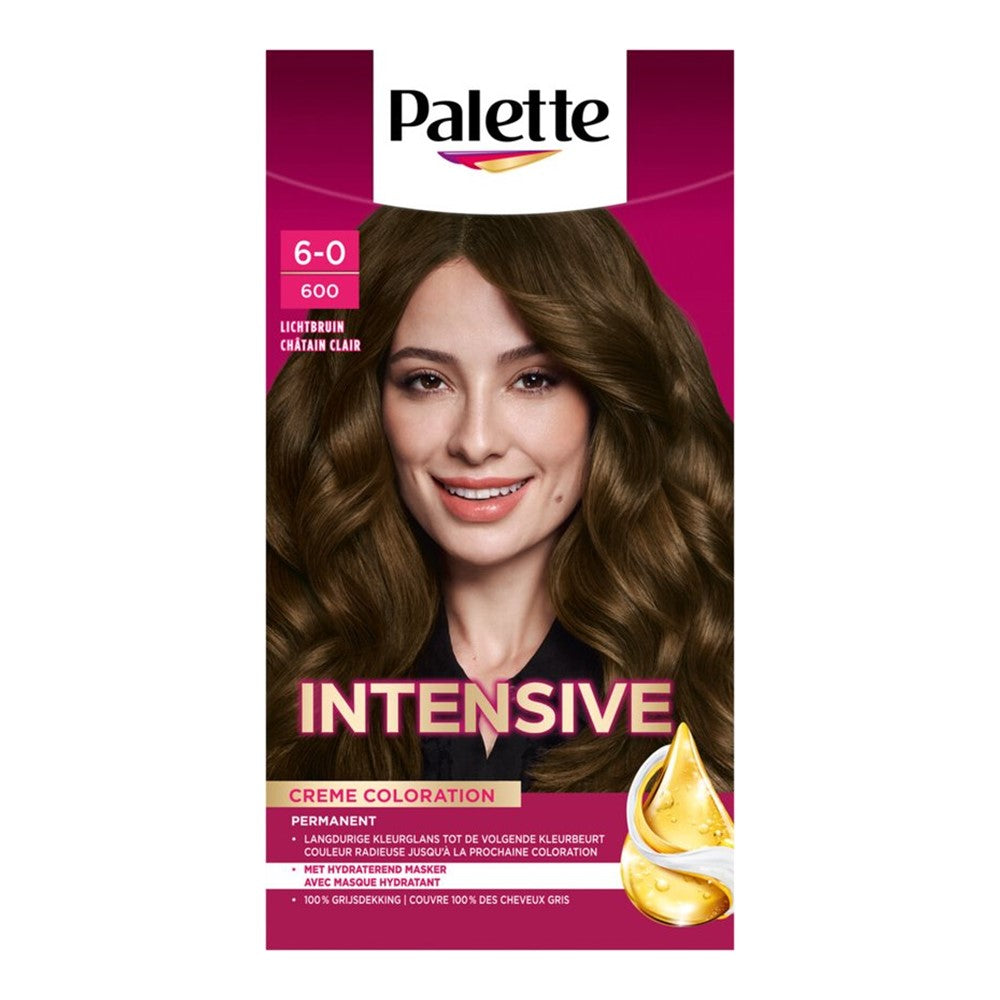 Poly Palette - Haarverf - 600 - Licht Bruin - 1 Stuk