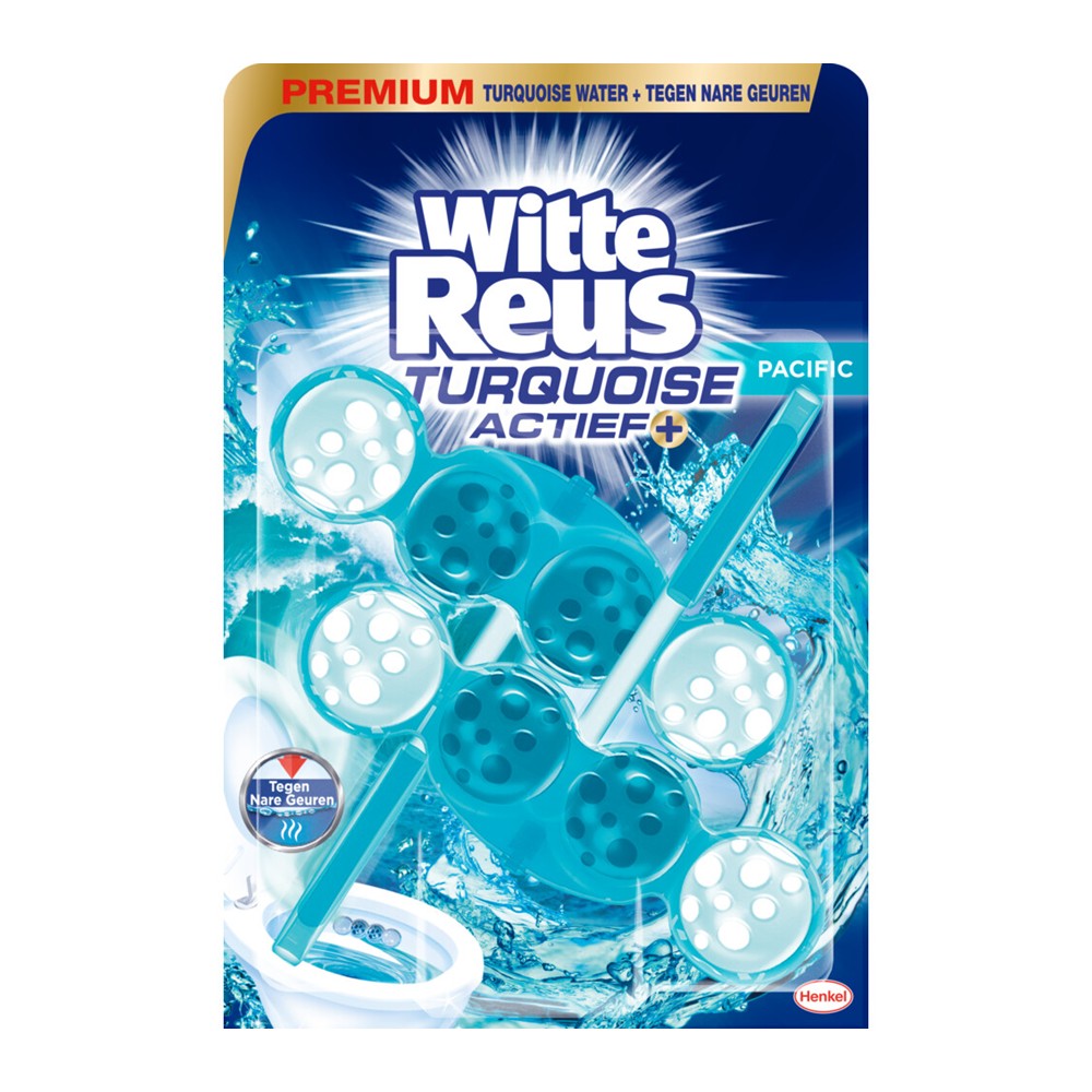 Witte Reus - Toiletblok - Turquoise Actief - Pasific - 2 x 50g