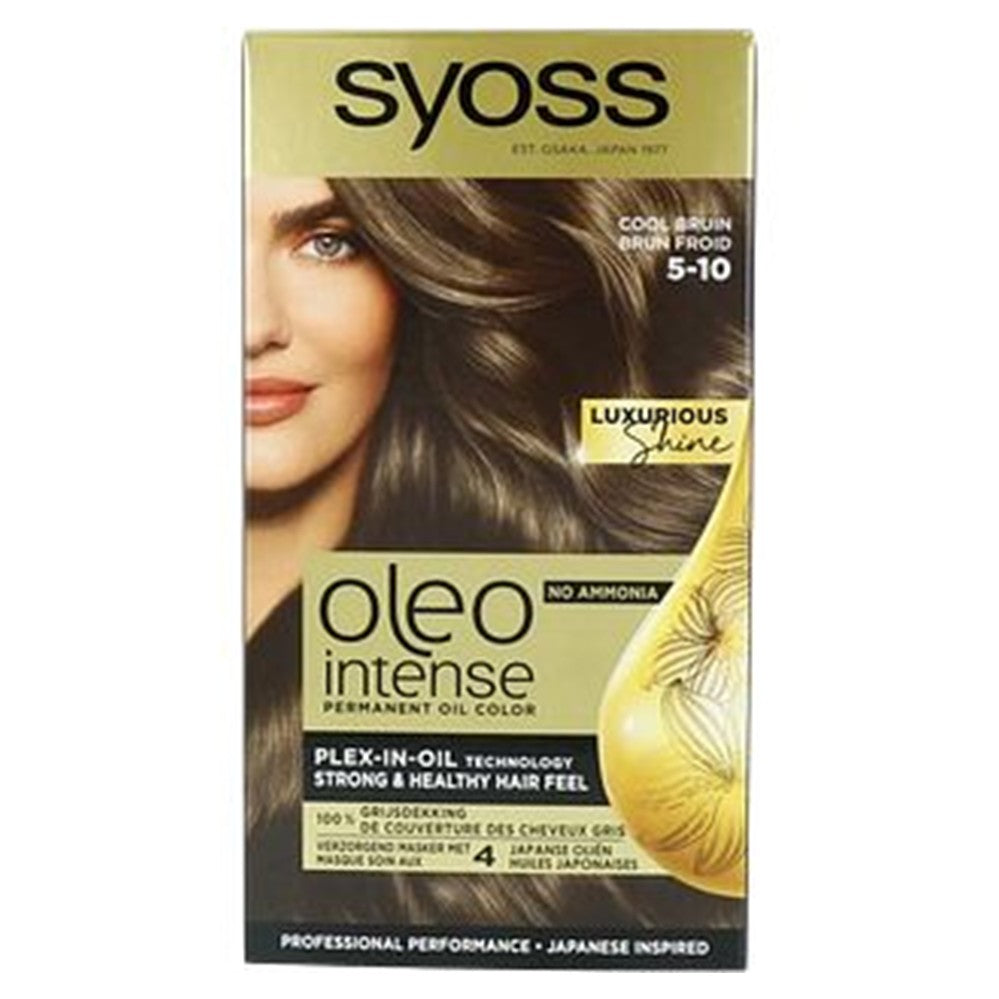 Syoss - Haarverf - Oleo Intense - Cool Bruin - 5_10 - 1 Stuk