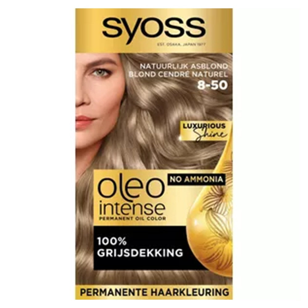 Syoss - Haarverf - Oleo Intense - Natuurlijk Asblond - 8_50 - 1 Stuk