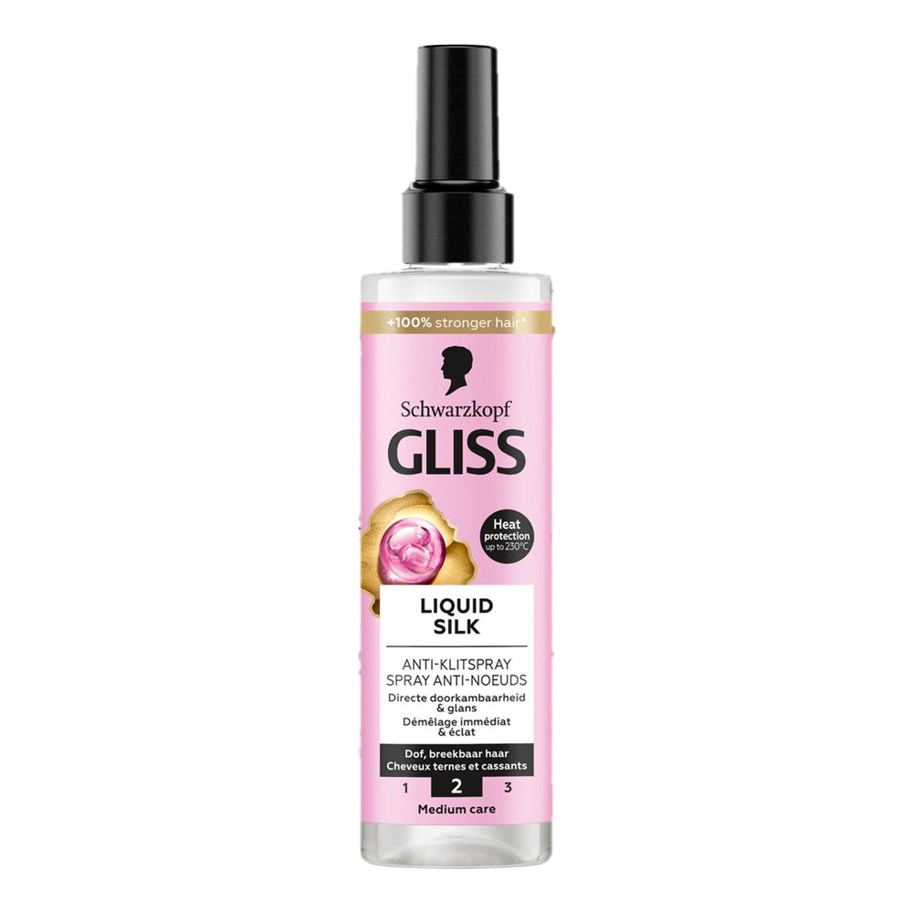 Gliss Kur - Conditioner - Spray - Liquid Silk - Anti-Klitspray - 200ml