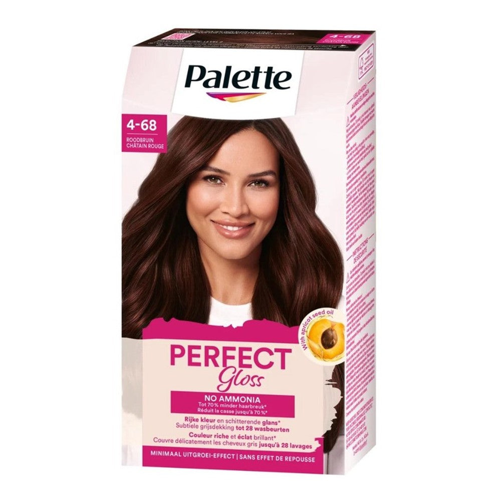 Palette - Haarverf - 4-68 - Perfect Gloss - Roodbruin - 1 Stuk