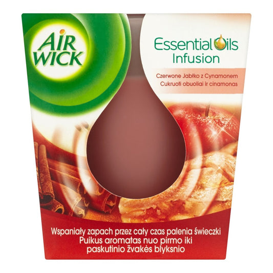 Air Wick - Geurkaars - Essential Oils - Apple & Cinnamon - 105g