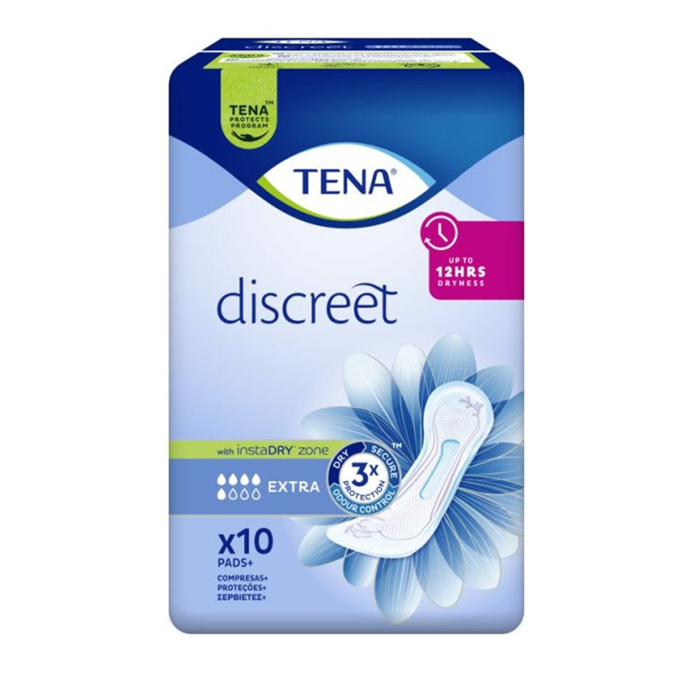 Tena - Maandverband - 5 Extra - Discreet - With InstaDRY zone - 10 Stuks