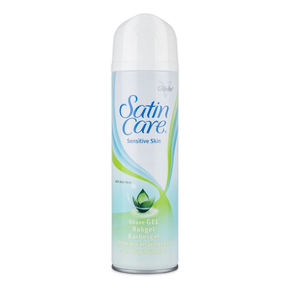Gillette Satin Care - Scheergel - Sensitive Skin - With Aloe Vera - 200ml