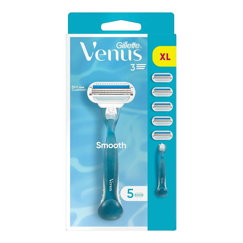 Gillette Venus - Scheermesjes - Smooth - 5 Mesjes + 1 Apparaat - 1 Stuk