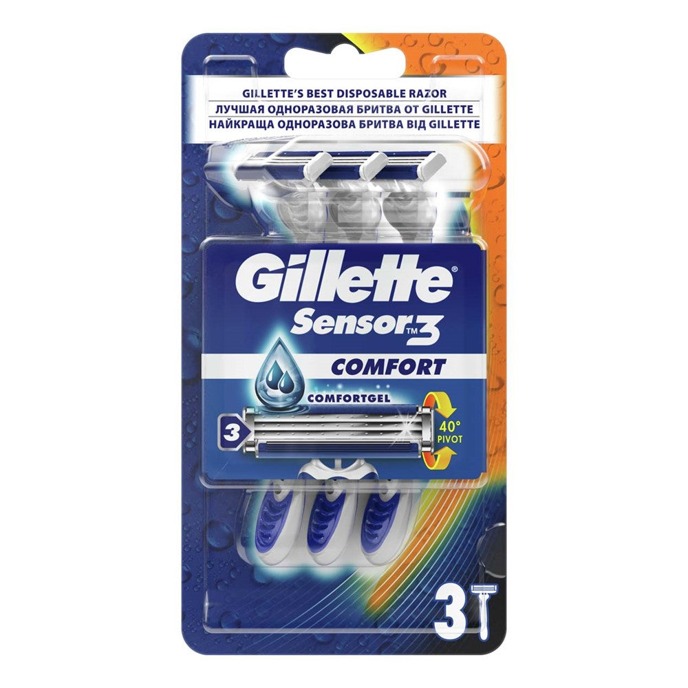 Gillette Blue III - Scheermesjes - 3 Messen - Comfort - 3 Stuks