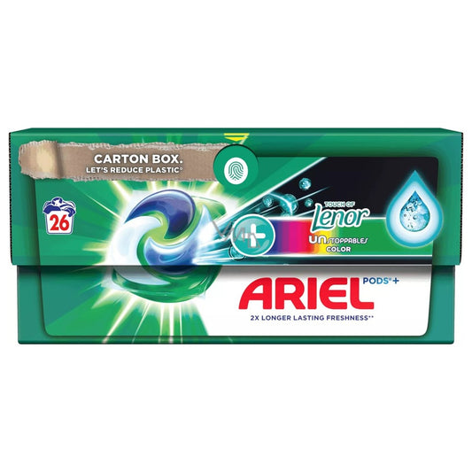 Ariel - Wasmiddel - Pods - All-in 1 Pods - Touch of Lenor Unstoppables Color - 26Wb/572g