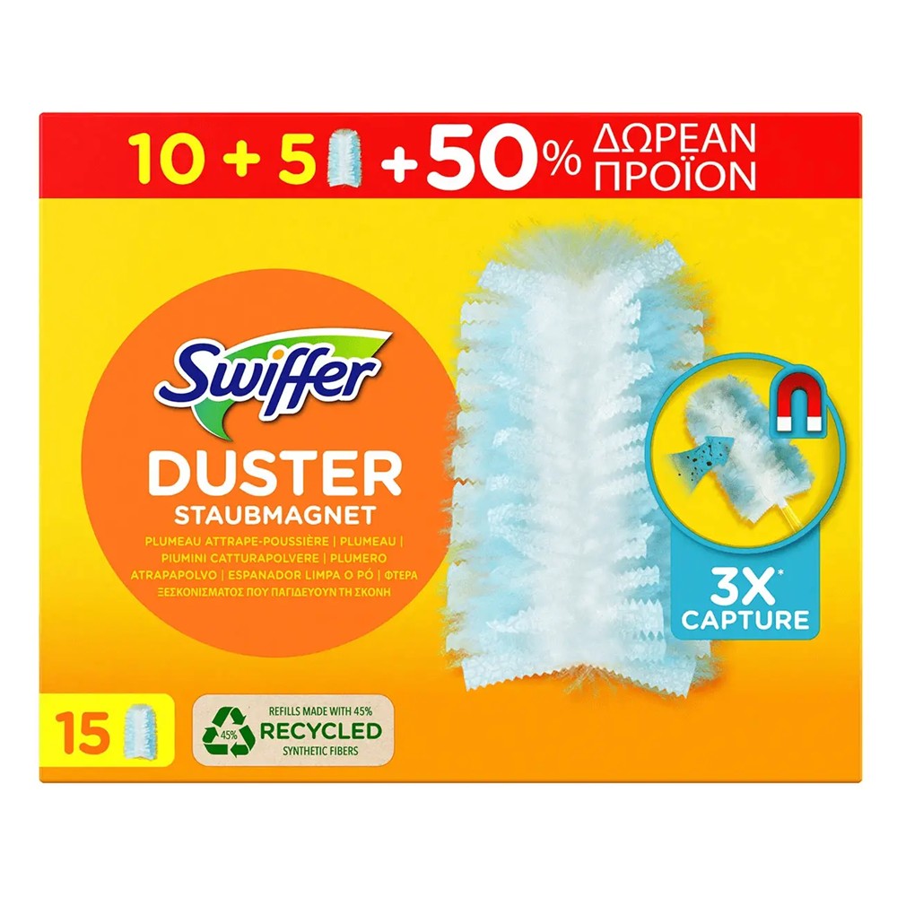 Swiffer - Duster - Navulling - Staubmagnet - 15 Stuks