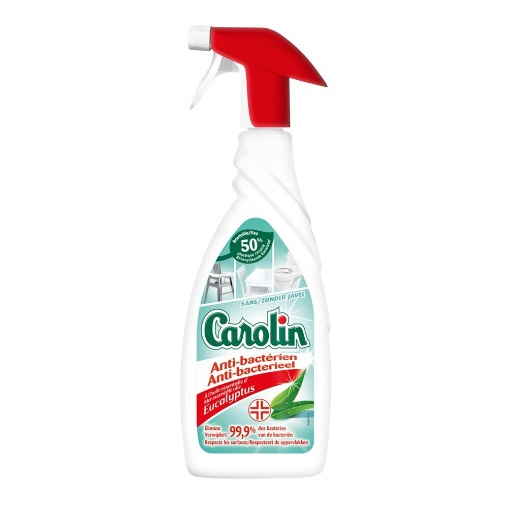 Carolin - Ontvetter - Spray - Anti Bacterieel - Essentiele Olie van Eucalyptus - 650ml
