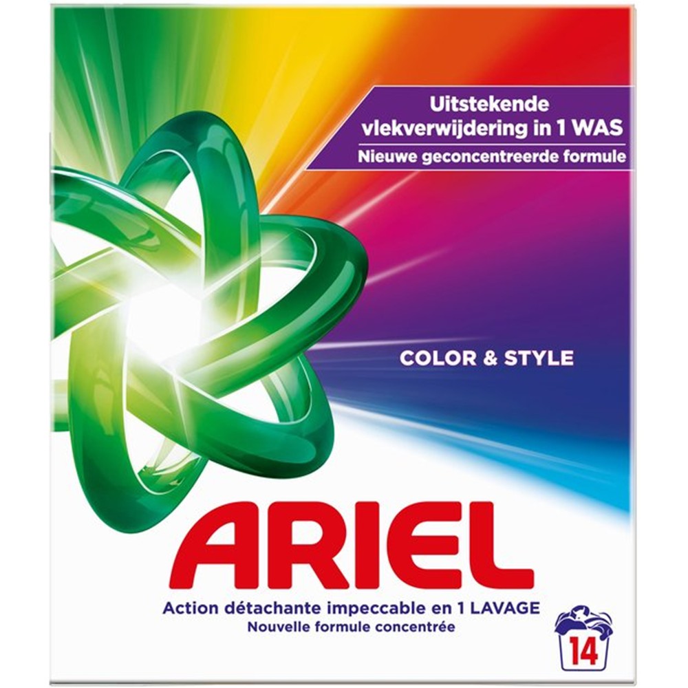 Ariel - Wasmiddel - Waspoeder - Color & Style - 14Wb/700g