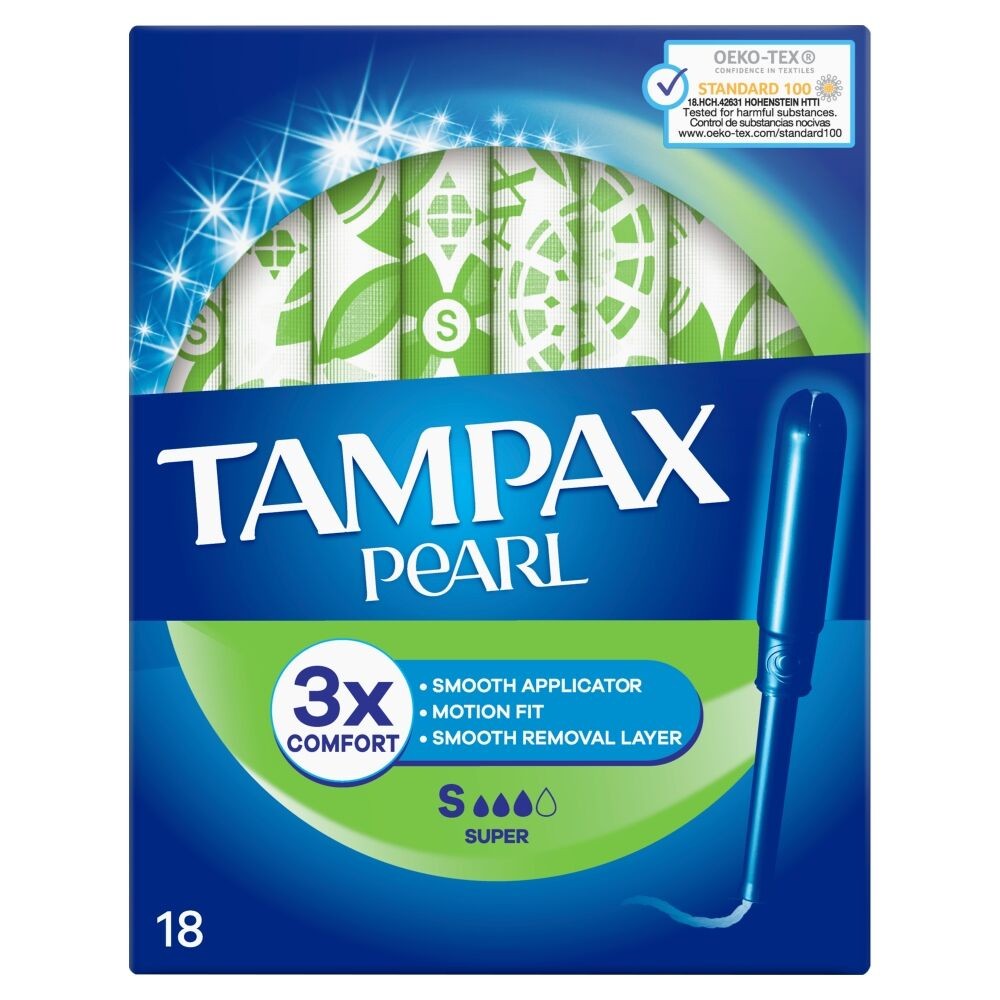 Tampax - Tampons - 3 Super - Pearl - 3x Comfort - 18 Stuks