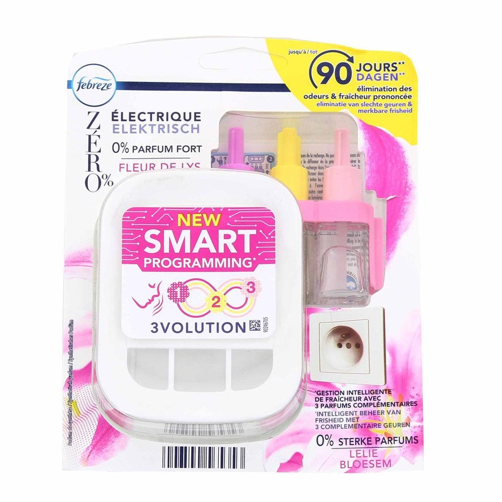 Febreze - Elektrisch Luchtverfrisser - Starterset - 3 Volution - Plug - Lily Blossom - 20ml