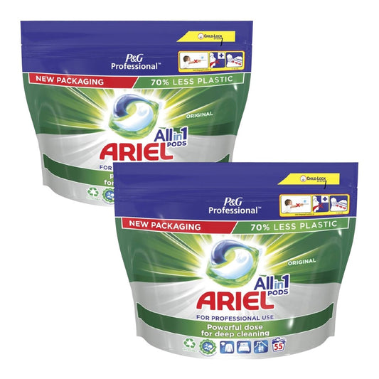 Ariel - Wasmiddel - Pods - Professional - All-in 1 Original - 2 x 55Wb/1386g