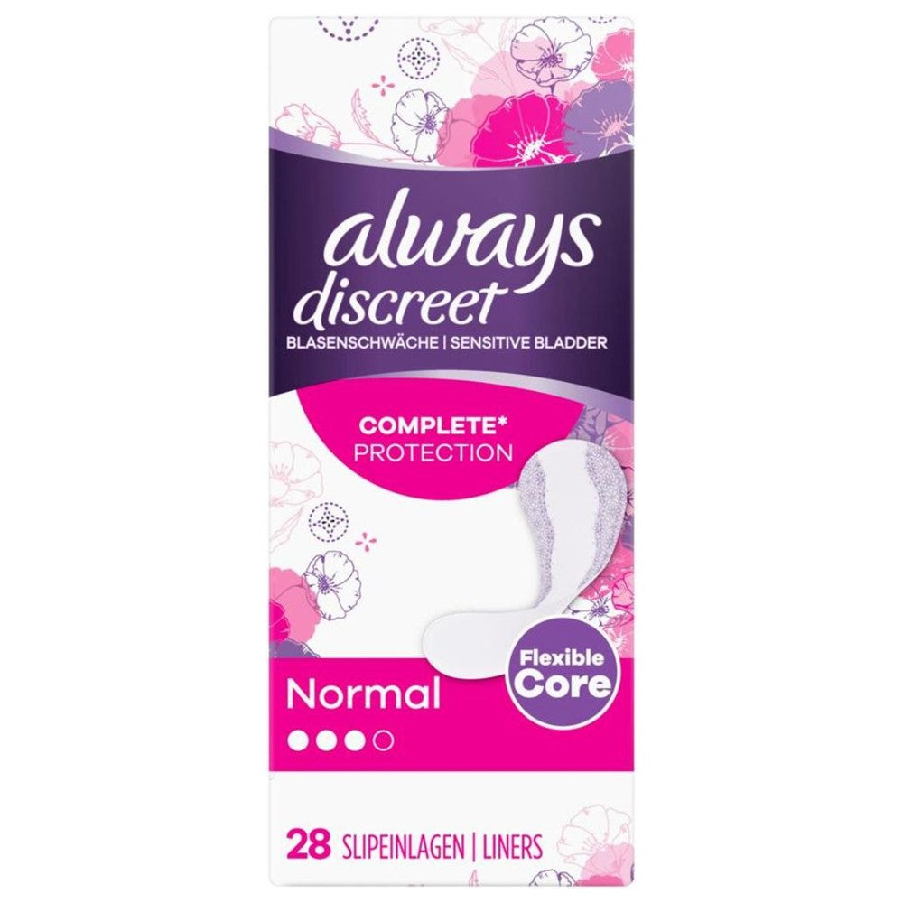 Always - Inlegkruisjes - 3 Normal - Discreet - Complete Protection - 28 Stuks