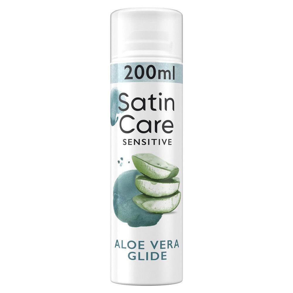 Gillette - Scheergel - Satin Care - Glide - Sensitive - Aloe Vera - 200ml