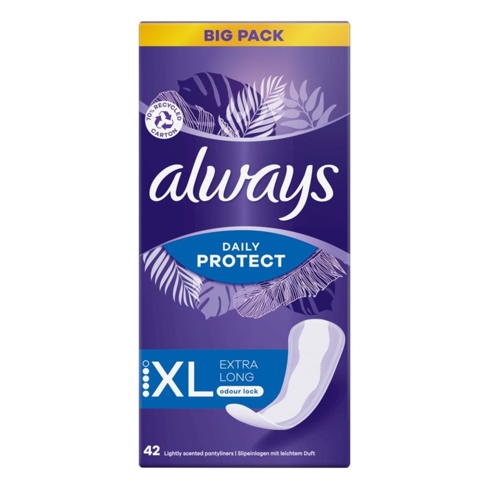 Always - Inlegkruisjes - 4 Extra Long - Daily Protect - XL - 42 Stuks