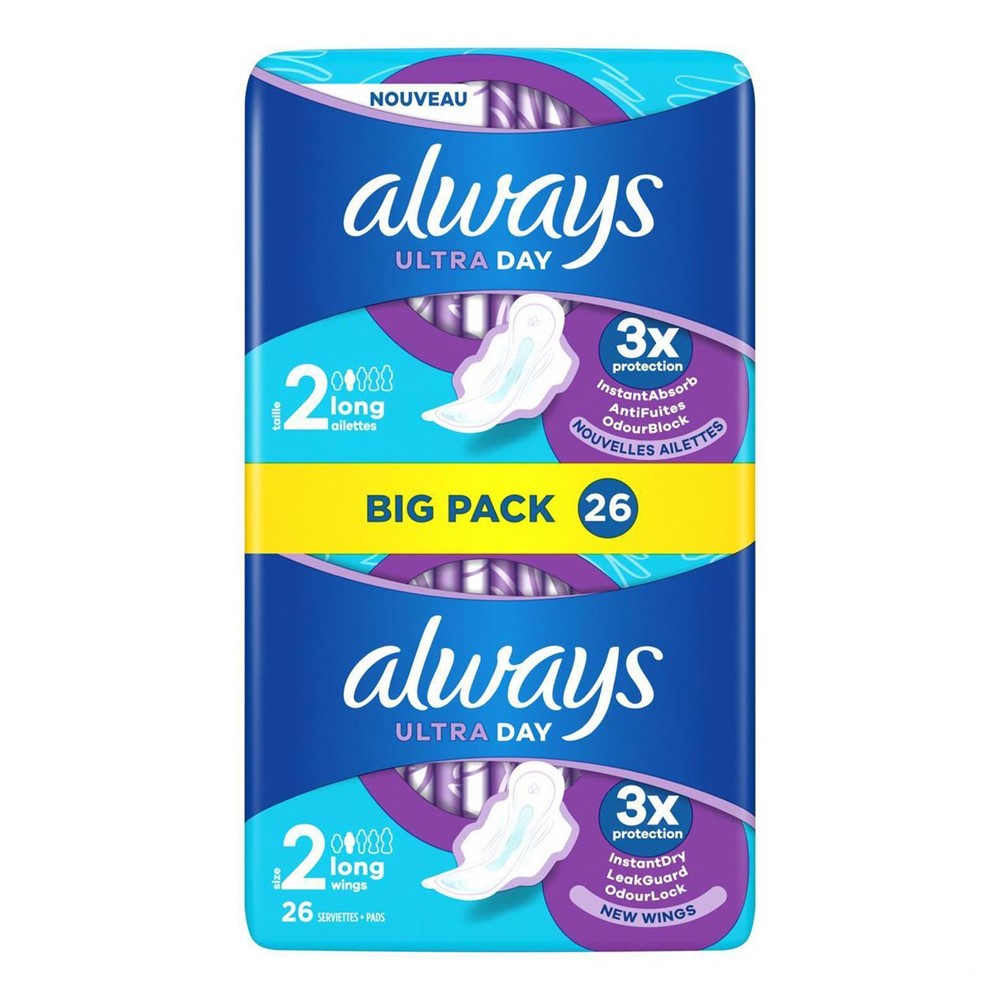 Always Ultra - Maandverband - 2 Long Wings - Big Pack - 26 Stuks