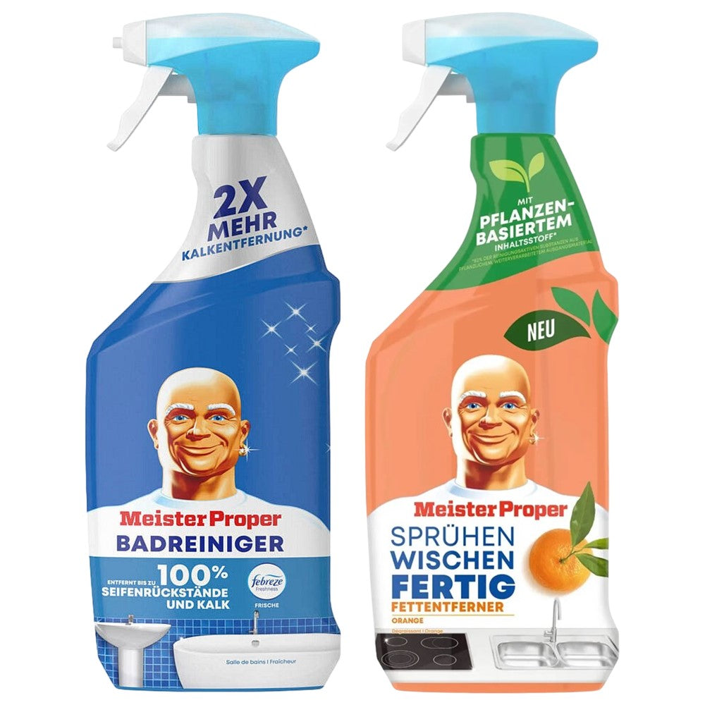 Mr.Propre - Allesreiniger - Gemengde Doos - Keuken - Badkamer Spray - 2 Assortimenten - 10 x 800ml