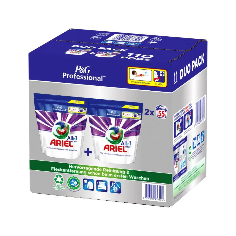 Ariel - Wasmiddel - Capsule - All-in 1 - Professional - 2x55Wb/1127.5g